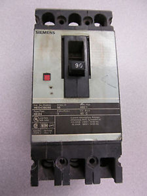 Siemens HED43B090 Circuit Breaker 90 Amp 480 V 3 Pole
