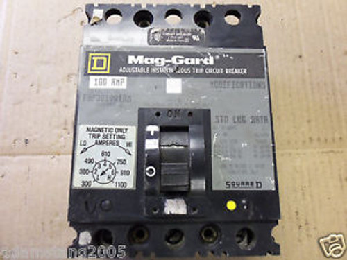 Square D FAP FAP3610018M 3 pole 100 amp Circuit Breaker