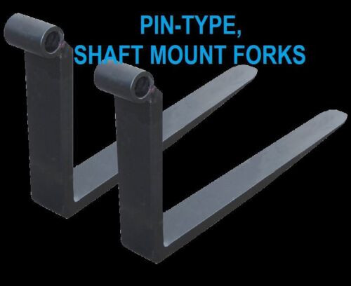 Genie Pin Type Shaft Mount Forks Pair Forklift Fork  1.5X4X48 Inch 4 Ft