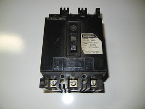 Westinghouse 70A Circuit Breaker  EB3070L 3 Pole USED