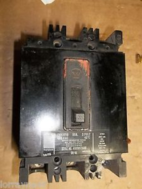 Westinghouse EHB3050 50AMP 3P 480V Molded Case Circuit