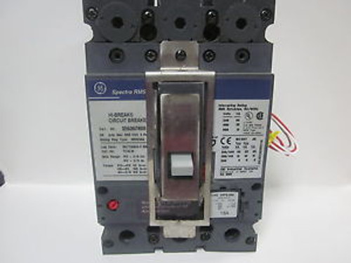 GE SPECTRA RMS 3P 30A Breaker SEHA36AT0030  W/ 15A PLUG  W/AUX. SWITCH....YC-247