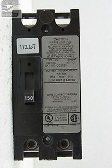 Cutler-Hammer CC2150 Circuit Breaker 240V 150A 2P (Used)