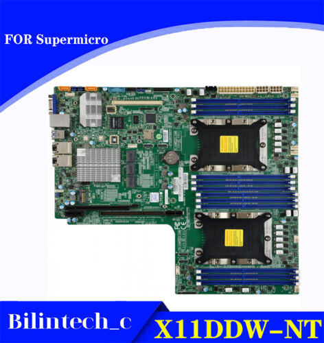 For Supermicro X11Ddw-Nt/L Server Motherboard Pin With Mvme Lga2011 Test Ok