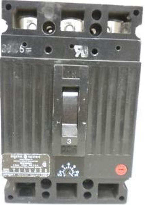 GENERAL ELECTRIC TEC36003 600 VAC 3 Amp 3 Pole CIRCUIT BREAKER