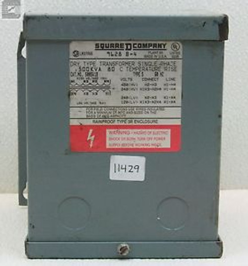 Square D 500SV1B Dry Type Transformer 0.500 KVA