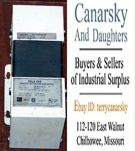 1 USED SOLA 23-22-112-2 CONSTANT VOLTAGE POWER CONDITIONER