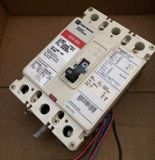 Cutler Hammer 3 Pole 60 Amp 600V Type HFD 65kaic  HFD3060L Circuit Breaker