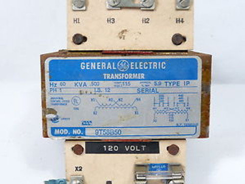 General Electric 9T58B50 Transformer .5KVA PRI 220-240V SEC 110-120V  WOW