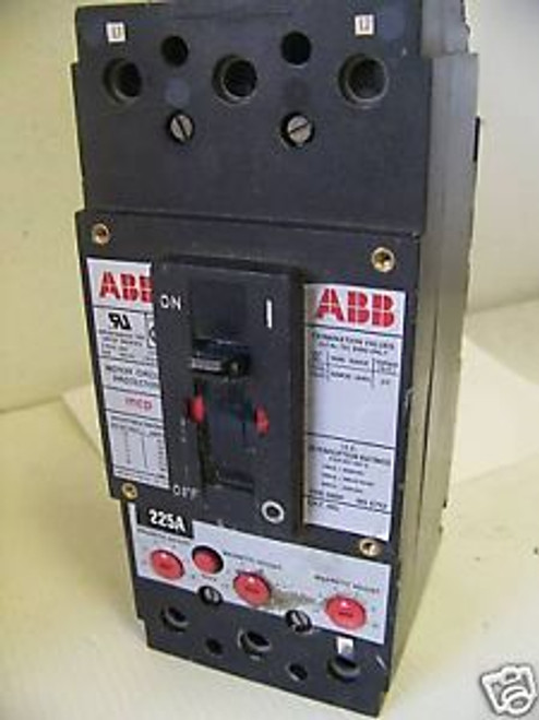 ABB 225 Amp 2 Pole Circuit Breaker Type FS 480VAC