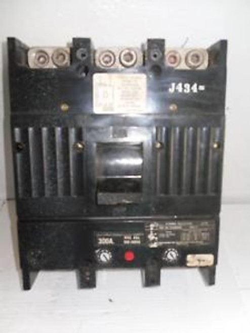 GE CIRCUIT BREAKER TJJ436300 3P 300 AMP  600 VOLTS