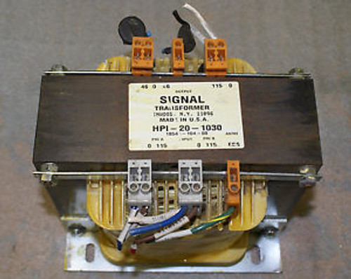 SIGNAL TRANSFORMER HPI-20-1030 115V