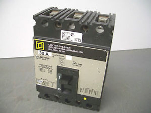 SQUARE D CIRCUIT BREAKER CAT FAL34030WB 30A/480V/3POLE