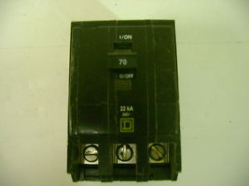 SQUARE D CIRCUIT BREAKER CATQOB370VH 70A 240V 3 POLE 22kA