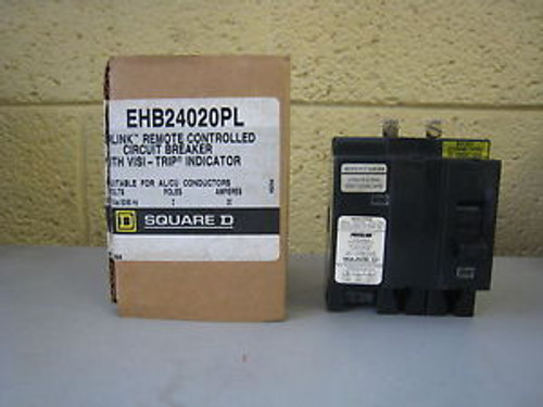 Square D EHB EHB24020PL 20-Amp 2-Pole 20A 2P Powerlink Circuit Breaker Used