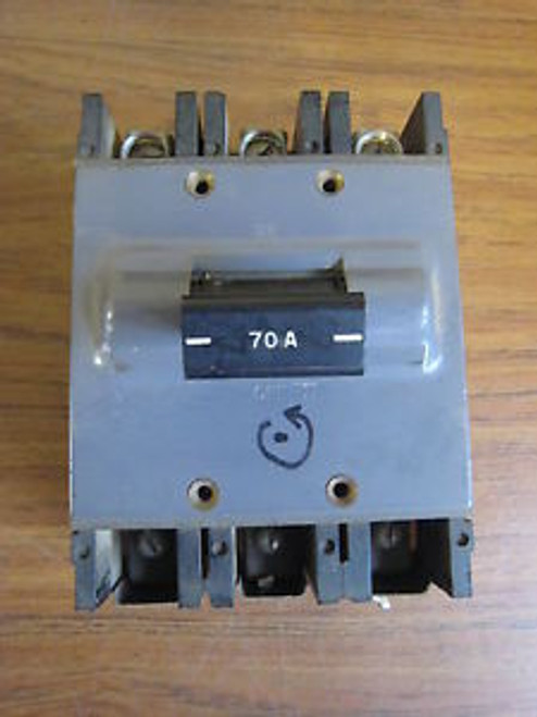 Square D MH-370 70-Amp 70A 3-Pole 3P Circuit Breaker Used