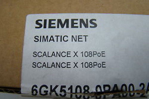 Siemens Simatic Net Industrial Ethernet Switch Scalance X 108Poe 6Gk5108-0Pa00-2