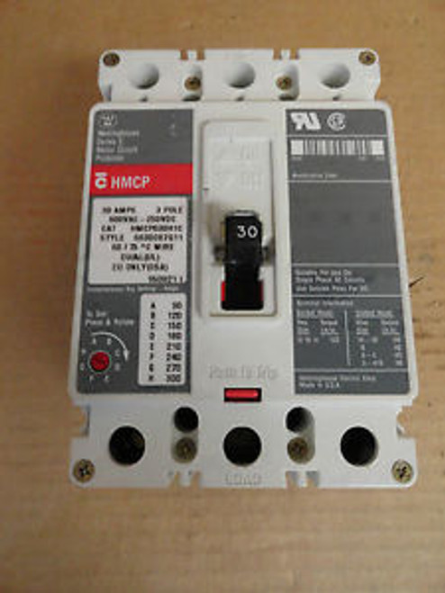 Westinghouse HMCP030H1C 30amp Circuit Breaker