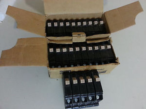 25 Cutler Hammer CH115 Single Pole 15 Amp Circuit Breakers Used