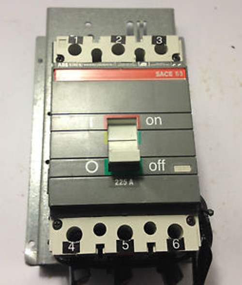 ABB SACE S3 TYPE S3B 225 AMP WITH TOGGLE USED