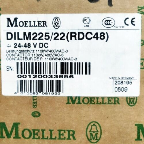 1Pc For  New  Dilm225/22(Rdc48) 24-48Vdc