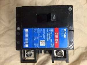 Cutler Hammer Eaton Circuit Breaker 200 2 pole unit 120/240V BWH CSR 25 K