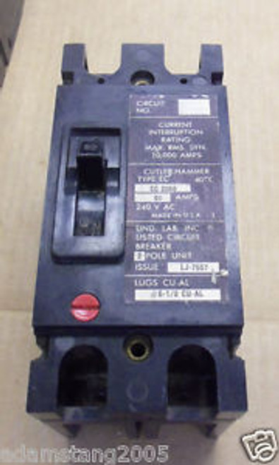 Cutler Hammer EC EC2060 60 AMP 2 POLE CIRCUIT BREAKER