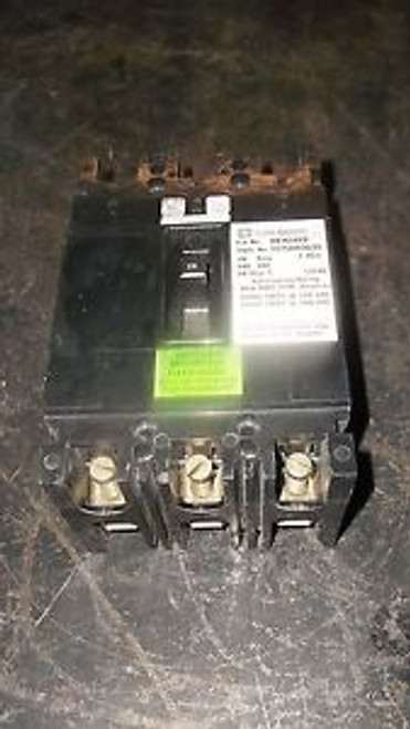 CUTLER HAMMER REH3020 CIRCUIT BREAKER, 20 AMP, 480 VAC, 1375D83G35, USED