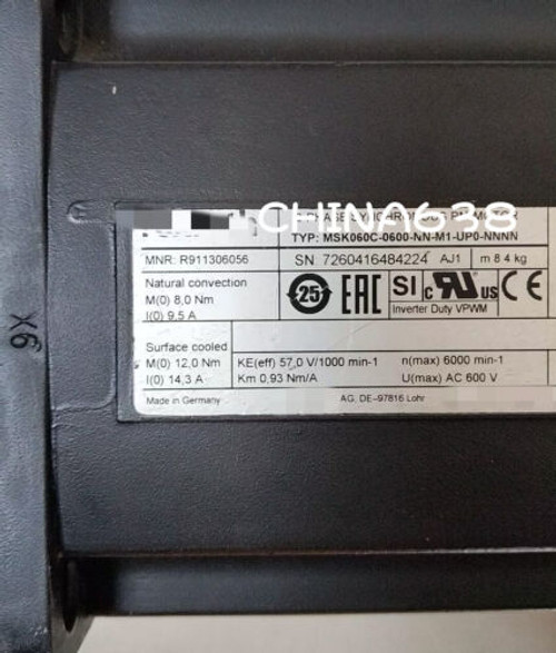 1Pcs Used Msk060C-0600-Nn-M1-Up0-Nnnn