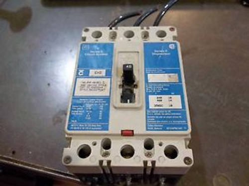 CUTLER-HAMMER SERIES C CIRCUIT BREAKER EHD EHD3040 40 AMPS 3 POLE USED (P7)