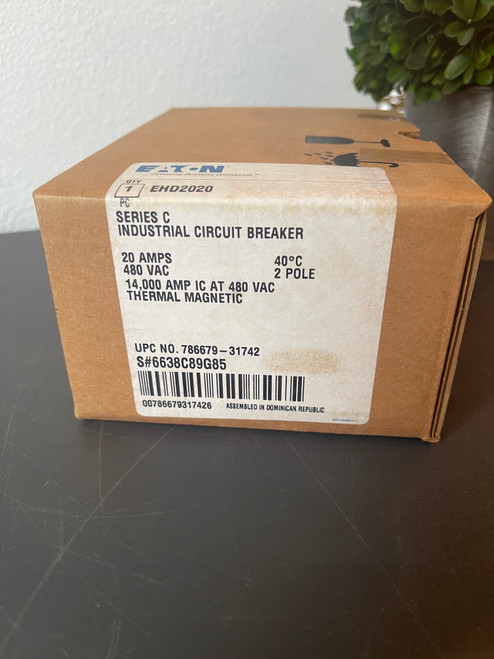 Eaton EHD2020 Series C Industrial Circuit Breaker 20A 480V 2 Pole