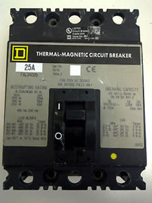FAL34025 Square D Circuit Breaker