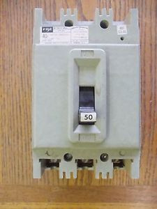 FPE Federal Pacific HEF631050 3 Pole 50 AMP 600 V Circuit Breaker