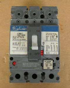 GE SEHA36AT0060 3 P0LE 60 AMP 600V CIRCUIT BREAKER WITH 60 AMP TRIP