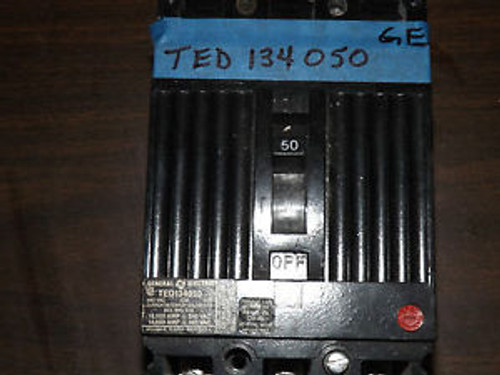 General Electric Circuit Breaker cat TED134050   3-pole 50-amp 480-volt