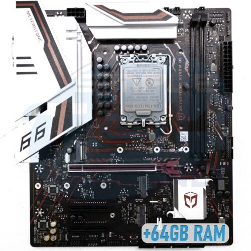 Motherboard M-Atx B760M 64Gb Ram Ddr5 Intel Core I3 12 13 Gen Gaming Pcie 4.0