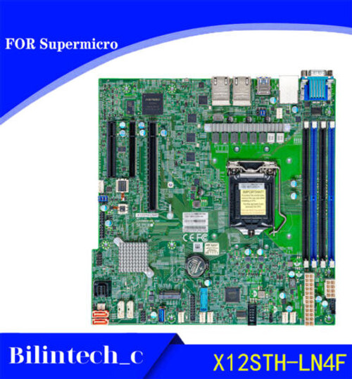 For Supermicro X12Sth-Ln4F Motherboard 128Gb Lga1200 C256 Vga Ddr4
