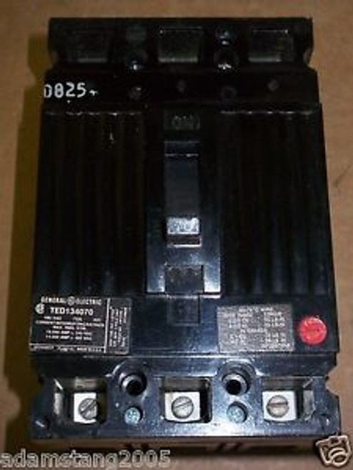 NEW GE TED 3 pole 70 amp 480v TED134070 Circuit Breaker