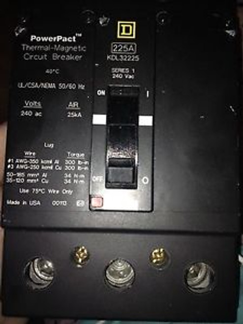 Power Pact Thermal-Magnetic Circut Breaker 225 A
