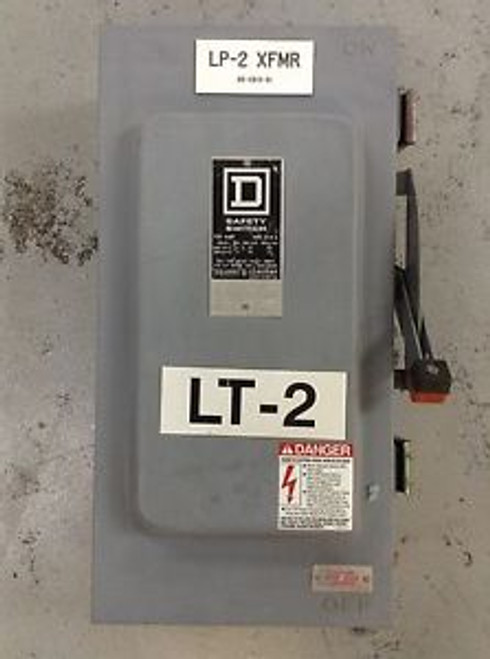 SAFETY SWITCH FUSIBLE DISCONNECT 100A 600VAC 3P  H363AWK SQUARE D $ 100.00