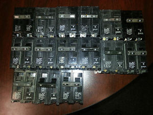 Siemans Type QP Circuit Breakers  (3)50A 2P,(10), 20A 2P,(1)25A 2P,(1)30A 2P