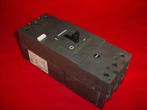 Siemens 3VP6201-1HT00 250A 600V 3 Pole Circuit Breaker Used