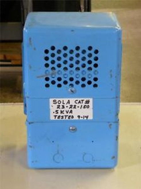 Sola Constant Voltage Transformer 95-130/190-260V to 120V  23-22-150  500VA