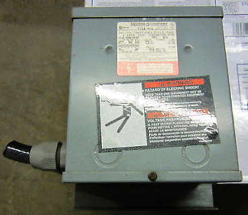 Square D 1.5 KVA Transformer Cat S39002-543-85C, Type S 1ph, USED TAKE-OUT