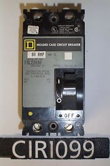Square D 90 Amp FAL22090 Circuit Breaker (CIR1099)
