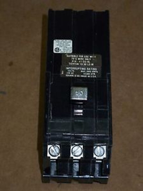 Square D A1B 3 pole 50 amp 240v A1B350 Circuit Breaker