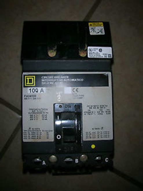 Square D Circuit Breaker 100 A 3 P - 480V~250V