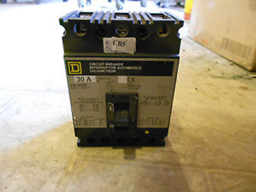 Square D Circuit Breaker 30 Amp 600 Volt Model FAL36030