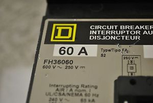Square D Circuit Breaker FH36060 60A