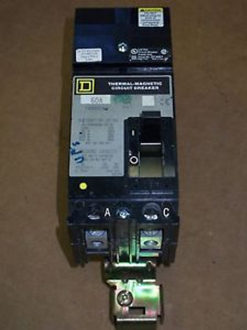 Square D FA 2 pole 60 amp 600v FA26060AC Circuit Breaker GRAY LABEL